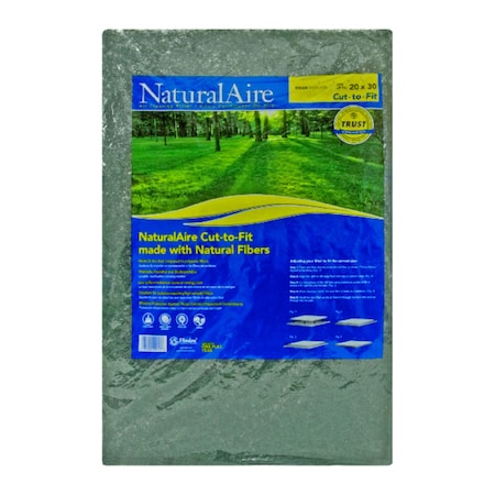 AAF Flanders NaturalAire 20 In. W X 30 In. H X 1 In. D Natural Hair Matted Fiber 4 MERV Air Filter 1